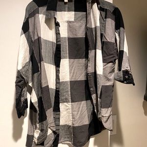 LOFT Buffalo plaid shirt
